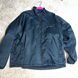 Columbia black fleece lined jacket 2XL